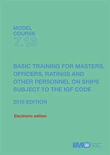 Picture of KT713E e-reader: Model course: Basic training on ships subject to IGF Code, 2019 Edition