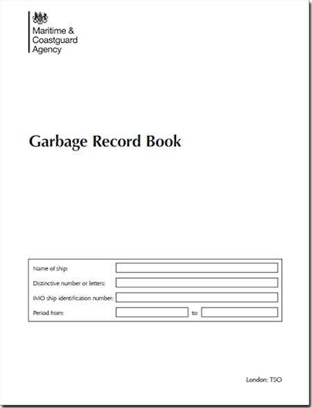 Picture of MCA Garbage Record Book, 2018 Edition