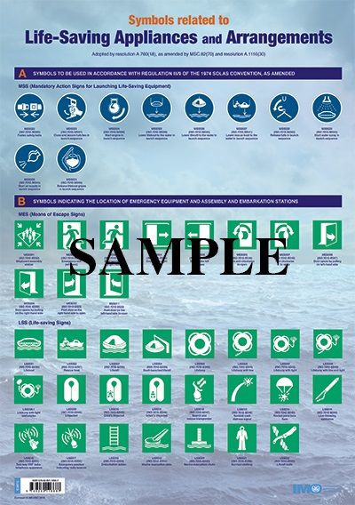 Picture of IC981E Poster: Symbols related to Life-Saving Appliances and Arrangements