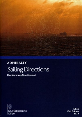 Picture of NP45 - ADMIRALTY Sailing Directions: Mediterranean Pilot Volume 1