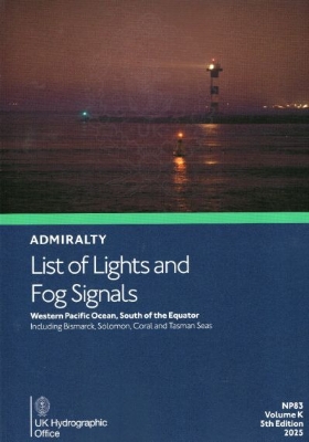 Picture of NP83 - ADMIRALTY List of Lights and Fog Signals: Western Pacific Ocean, South of the Equator